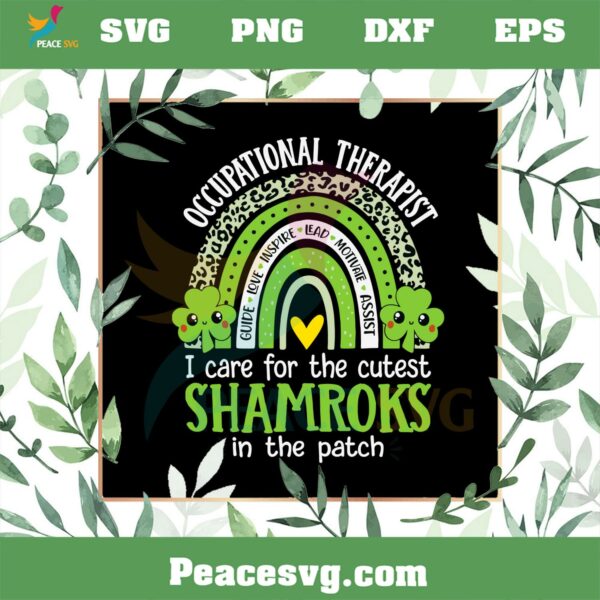 Occupational Therapy Cutest Shamrocks St Patrick’s Day SVG Cutting files