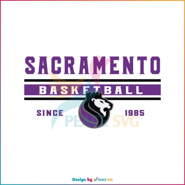 Sacramento Kings Basketball Vintage Logo SVG Cutting Files