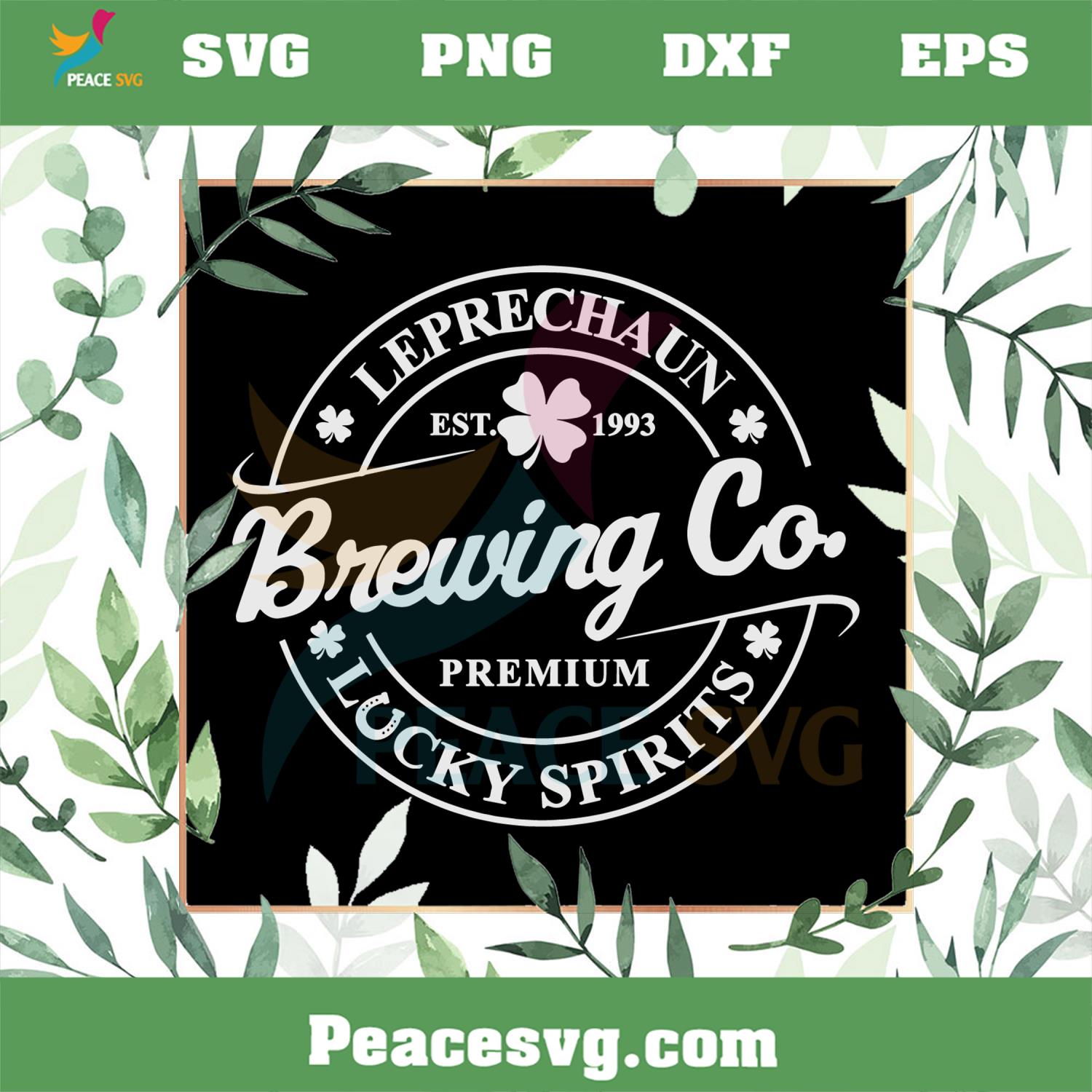 St Patrick’s Day Leprechaun Brewing Co SVG Cutting Files