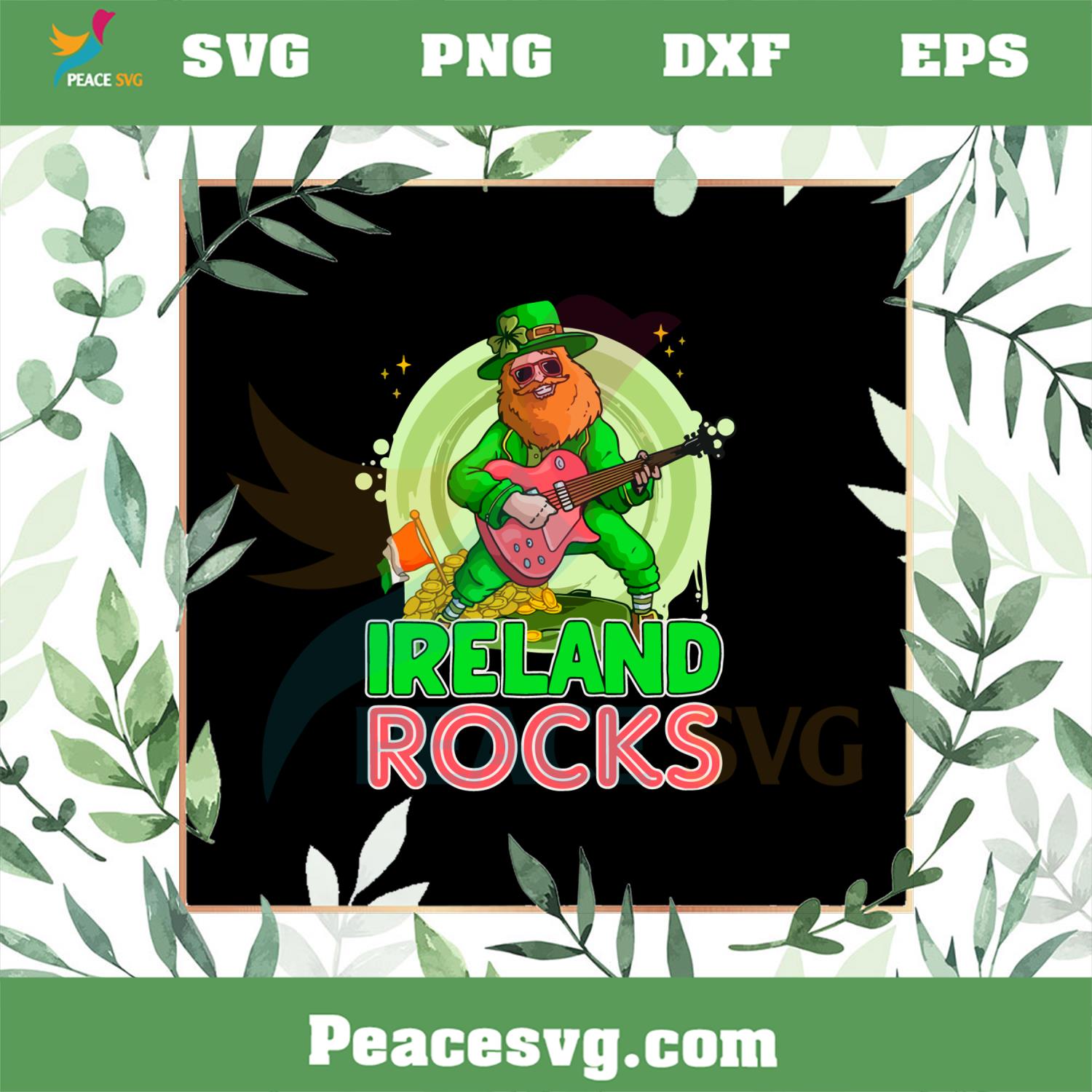 Happy St Patrick’s Day Ireland Rocks SVG Graphic Designs Files