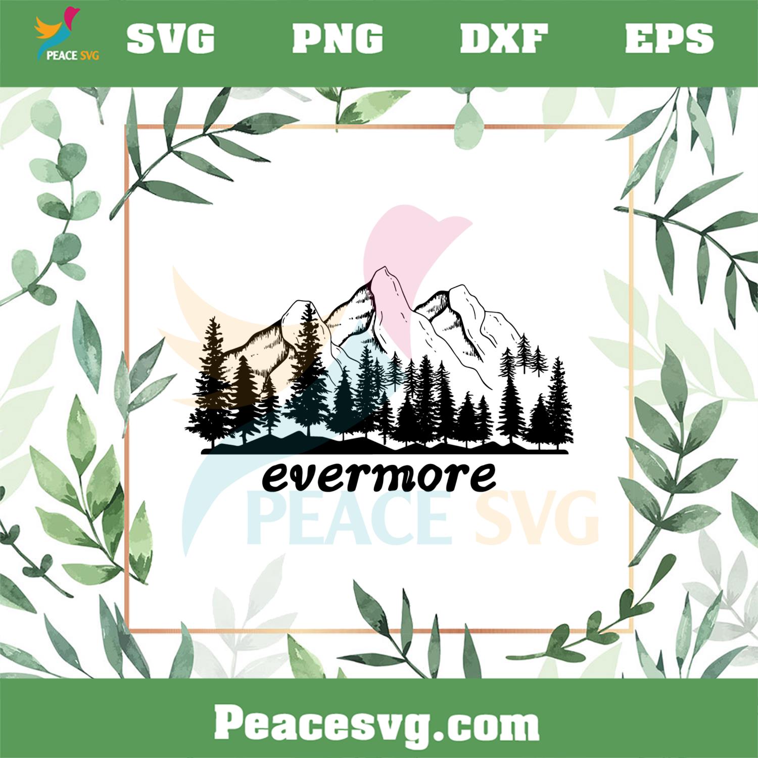 Evermore Taylor Swift SVG Files for Cricut Sublimation Files
