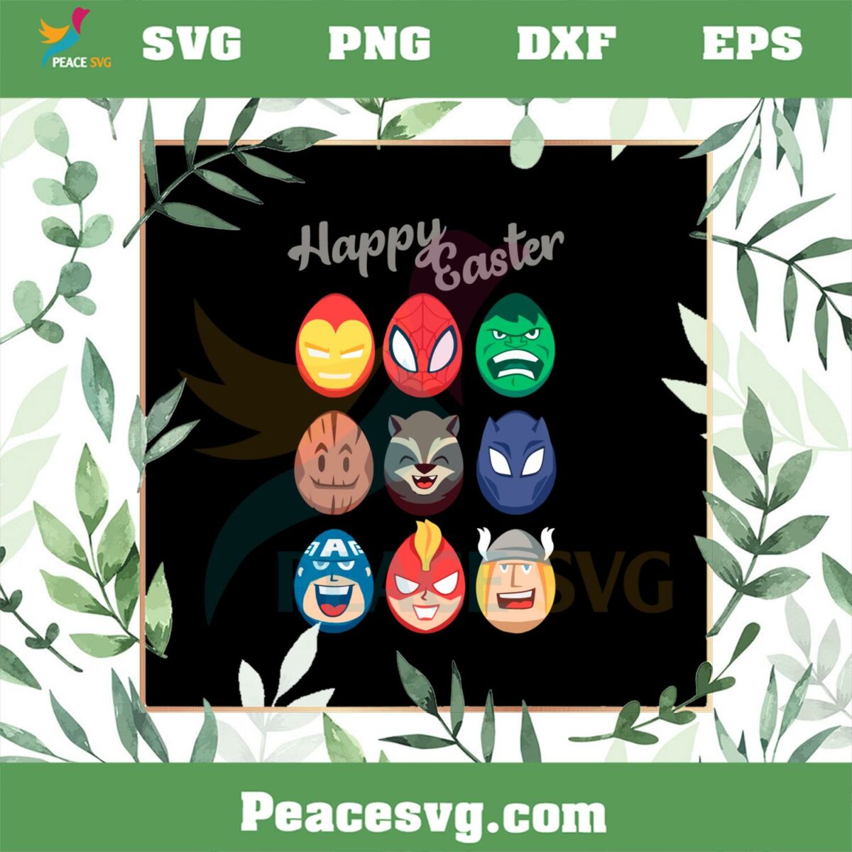 Marvel Easter Avengers Easter Eggs SVG Graphic Designs Files