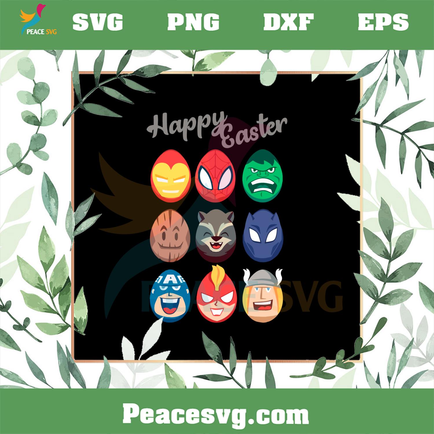Marvel Easter Avengers Easter Eggs SVG Graphic Designs Files
