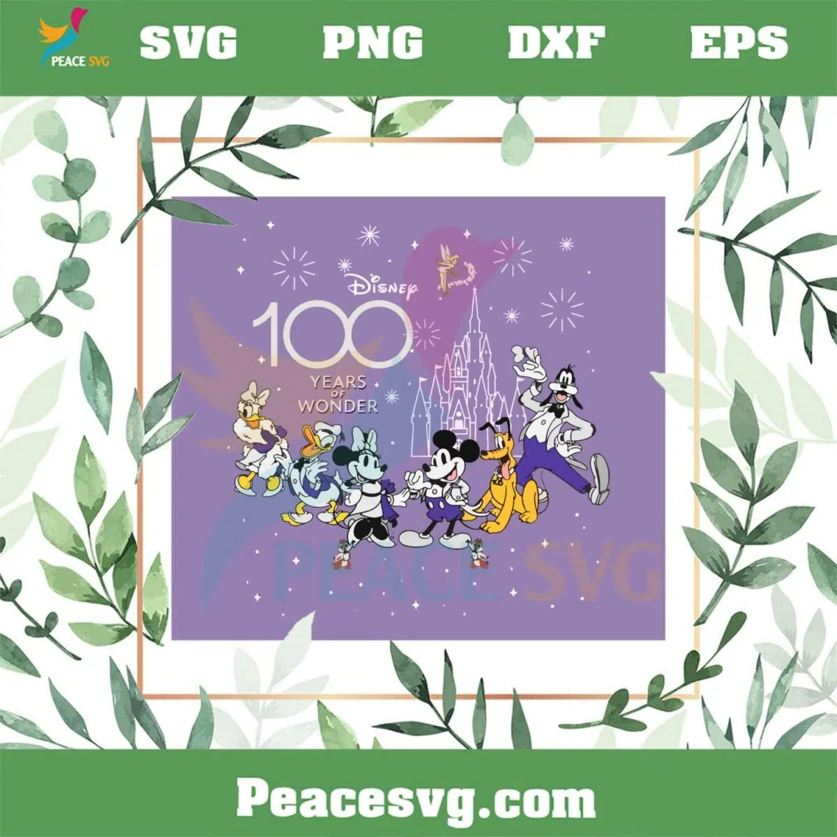 Retro Mickey Mouse And Friends Disney 100 Years Of Wonder Svg