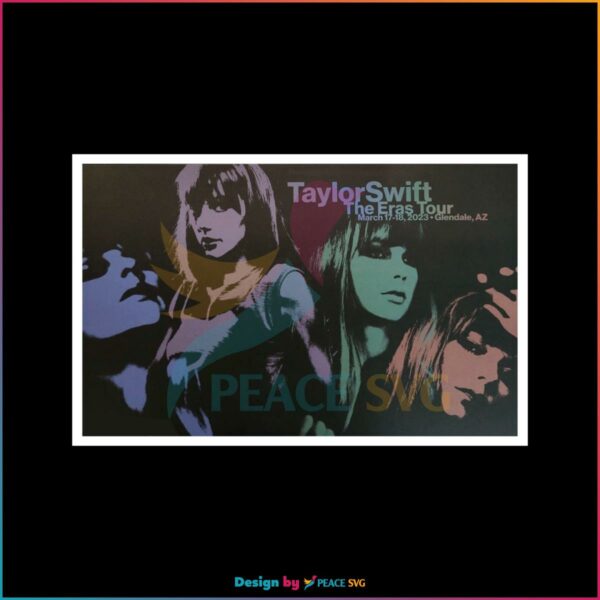 Taylor Swift Eras Tour Glendale 2023 Swiftie Concert PNG Sublimation Files