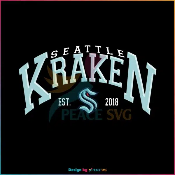 NHL 2023 Seattle Kraken Hockey SVG