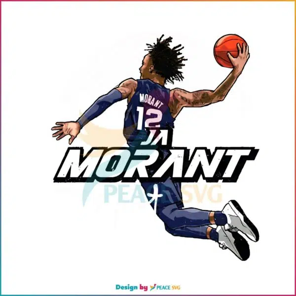 Ja Morant Memphis Skyline PNG