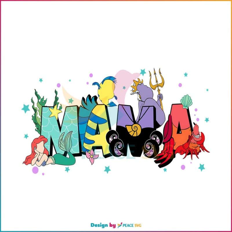 The Little Mermaid Disney Mama PNG