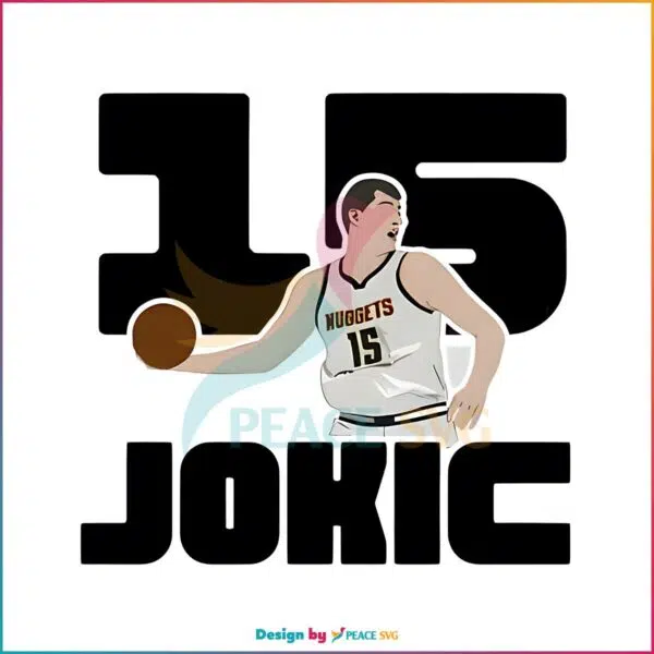 Jokic 15 Denver Nuggets Player PNG