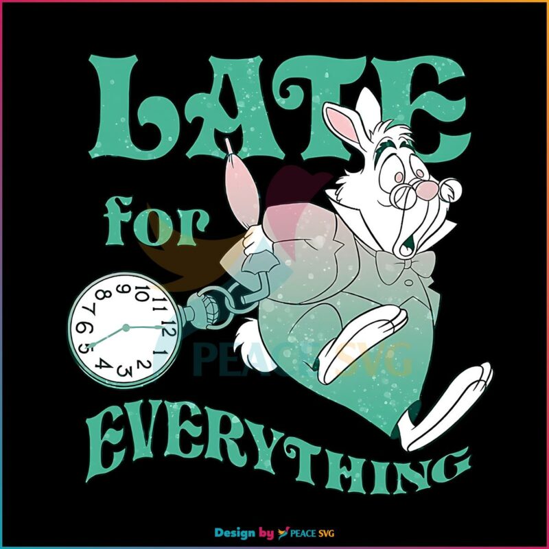 Disney Inspired Late For Everything White Rabbit Png