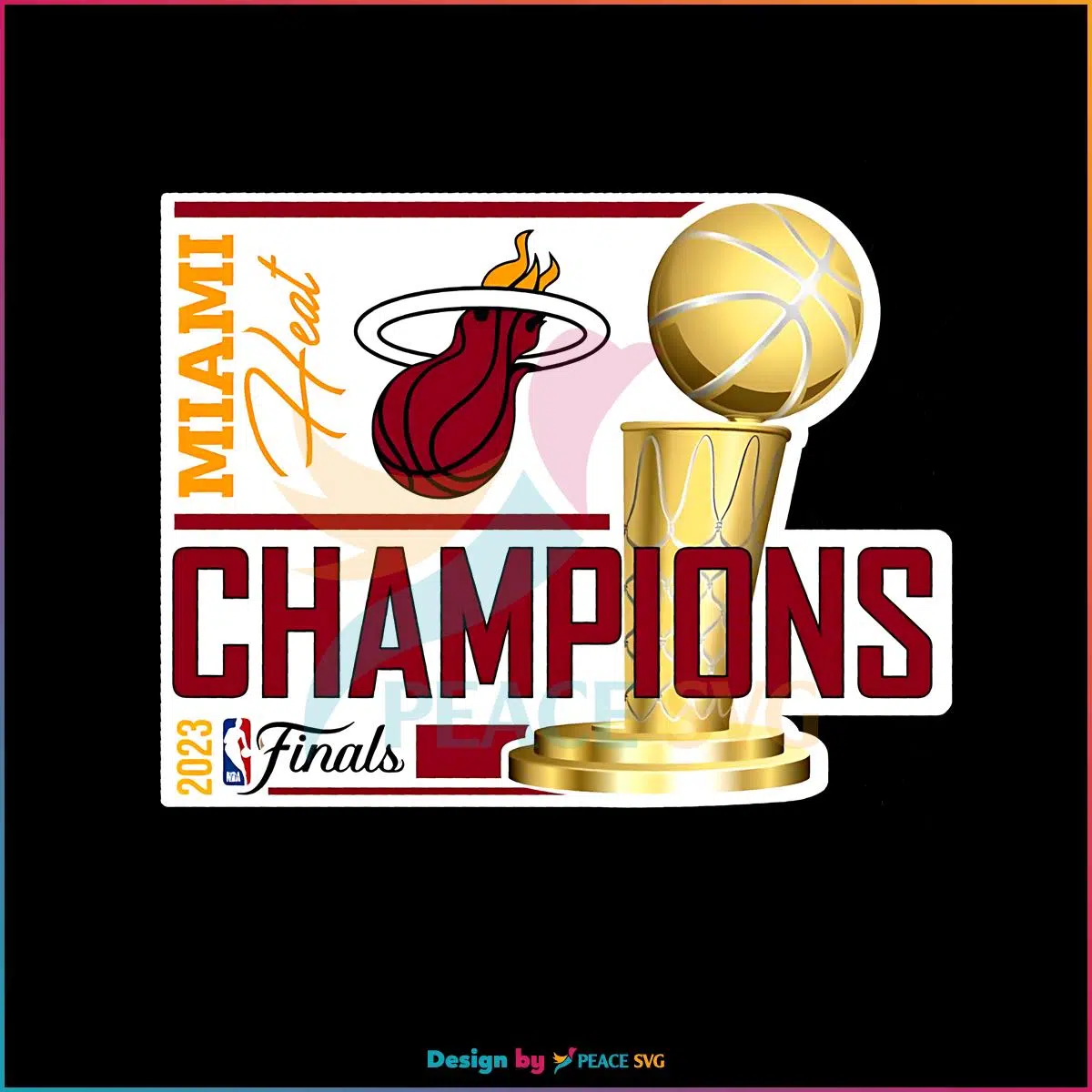 Miami Heat Champions Final NBA 2023 Png Silhouette Files » PeaceSVG