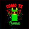 Como Te Llamas Cinco De Mayo SVG, Funny Mexican Festival SVG
