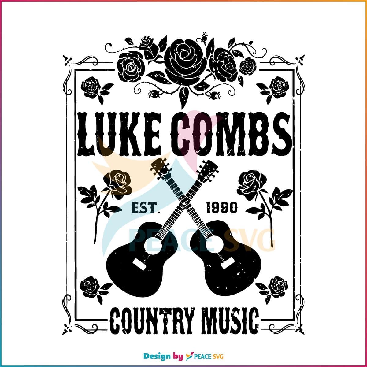 Luke Combs Retro 90s SVG Vintage Luke Combs Country Music SVG