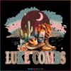 Luke Combs Country Music Concert PNG, Retro Western Cowgirl PNG