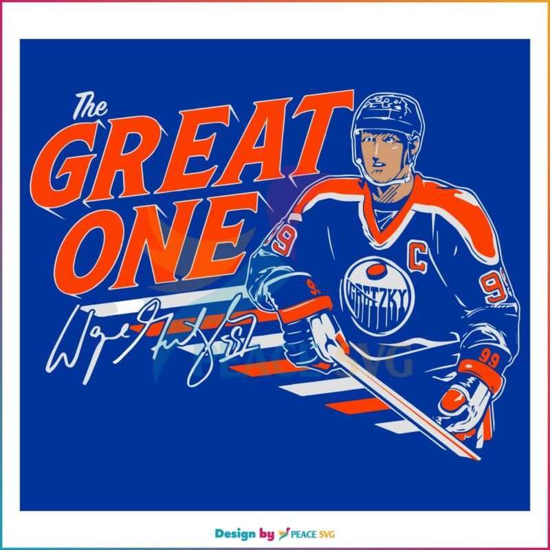 Wayne Gretzky The Great One Svg Graphic Designs Files