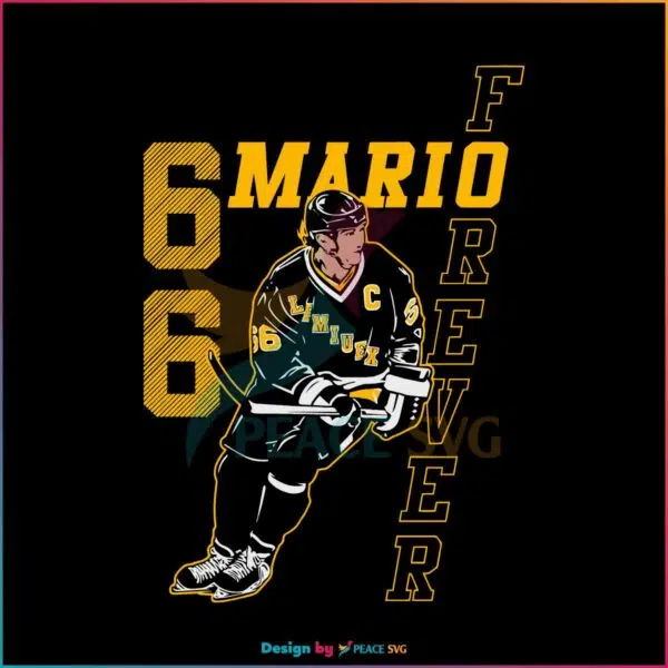 Mario Lemieux Mario 66 Svg, For Cricut Sublimation Files