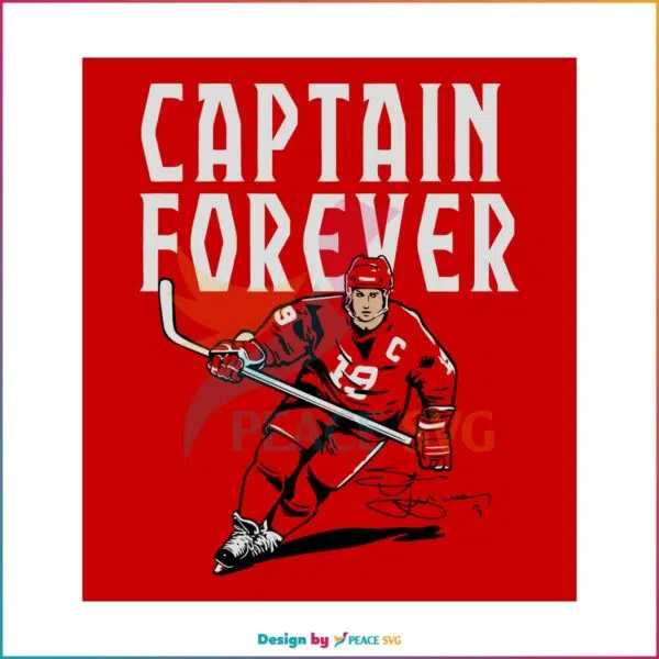 Steve Yzerman Captain Forever Svg, Graphic Designs Files