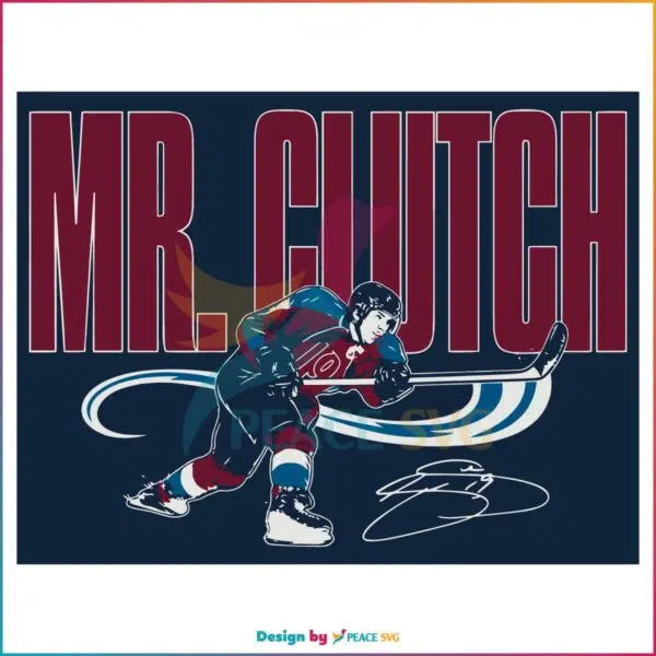 Joe Sakic Mr Clutch Svg, For Cricut Sublimation Files