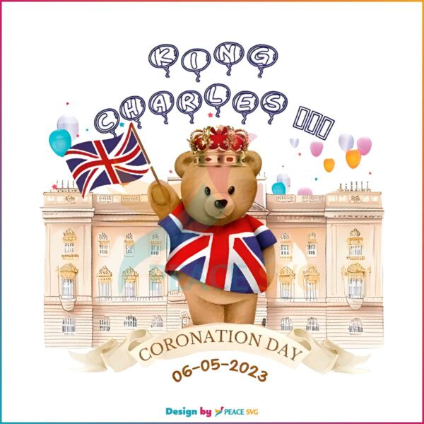 Union Jack Royal Palace Bear Coronation Celebration PNG Trending PNG