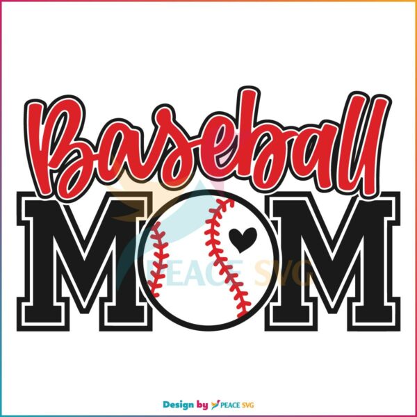 Happy Mothers Day Baseball Mom SVG, Graphic Designs Files