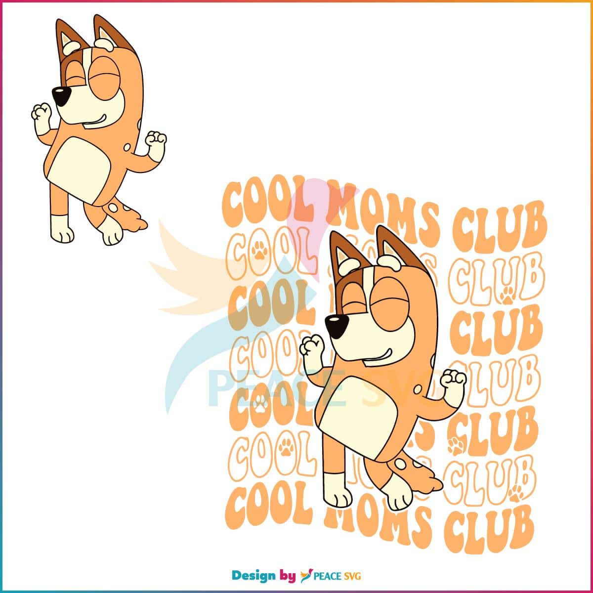 Chilli Heeler Cool Moms Club Svg For Cricut Sublimation Files » PeaceSVG