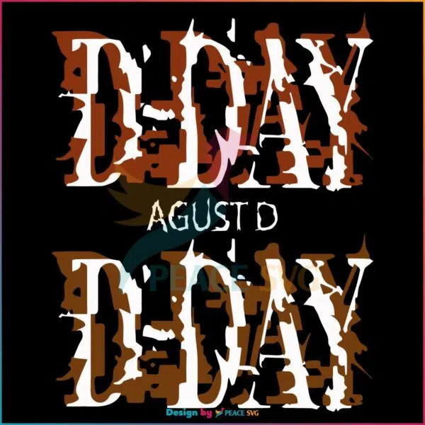 Agust D D Day Album SVG