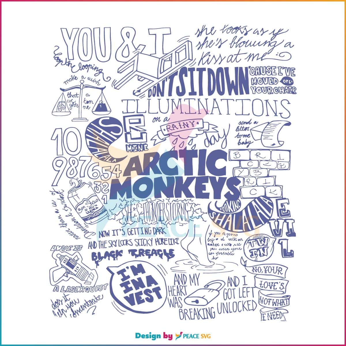 Arctic Monkeys Band Arctic Monkeys Album SVG