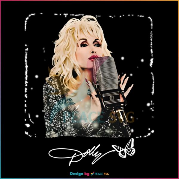 Dolly Parton On The Mic Dolly Parton Fans Png