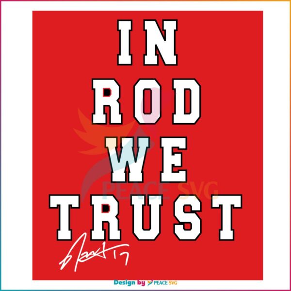 Rod Brind'amour In Rod We Trust Svg