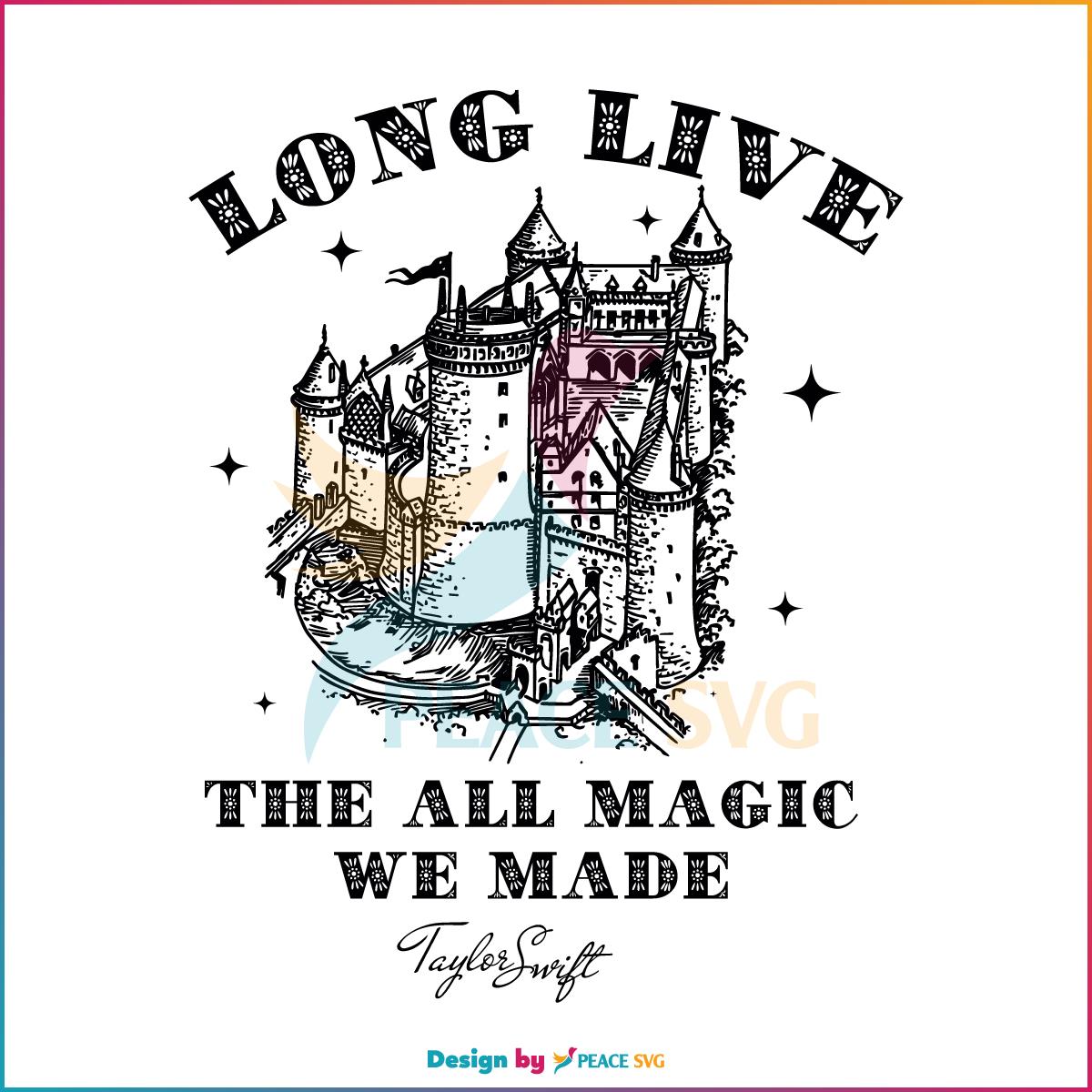 Vintage Castle Long Live The All Magic Taylor Swift Song Lyrics SVG