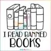I Read Banned Books Vintage Book Lover Svg