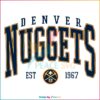 Vintage Denver Nuggets Est 1967 SVG