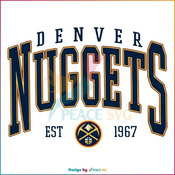 Vintage Denver Nuggets Est 1967 SVG