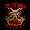 Celine Dion Vintage Metal My Heart Will Go On PNG