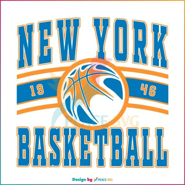 New York Knick Basketball Fan Svg