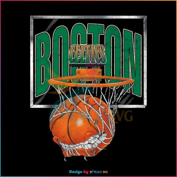 90s Boston Basketball Team SVG