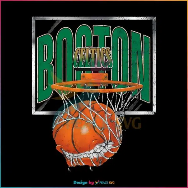 90s Boston Basketball Team SVG