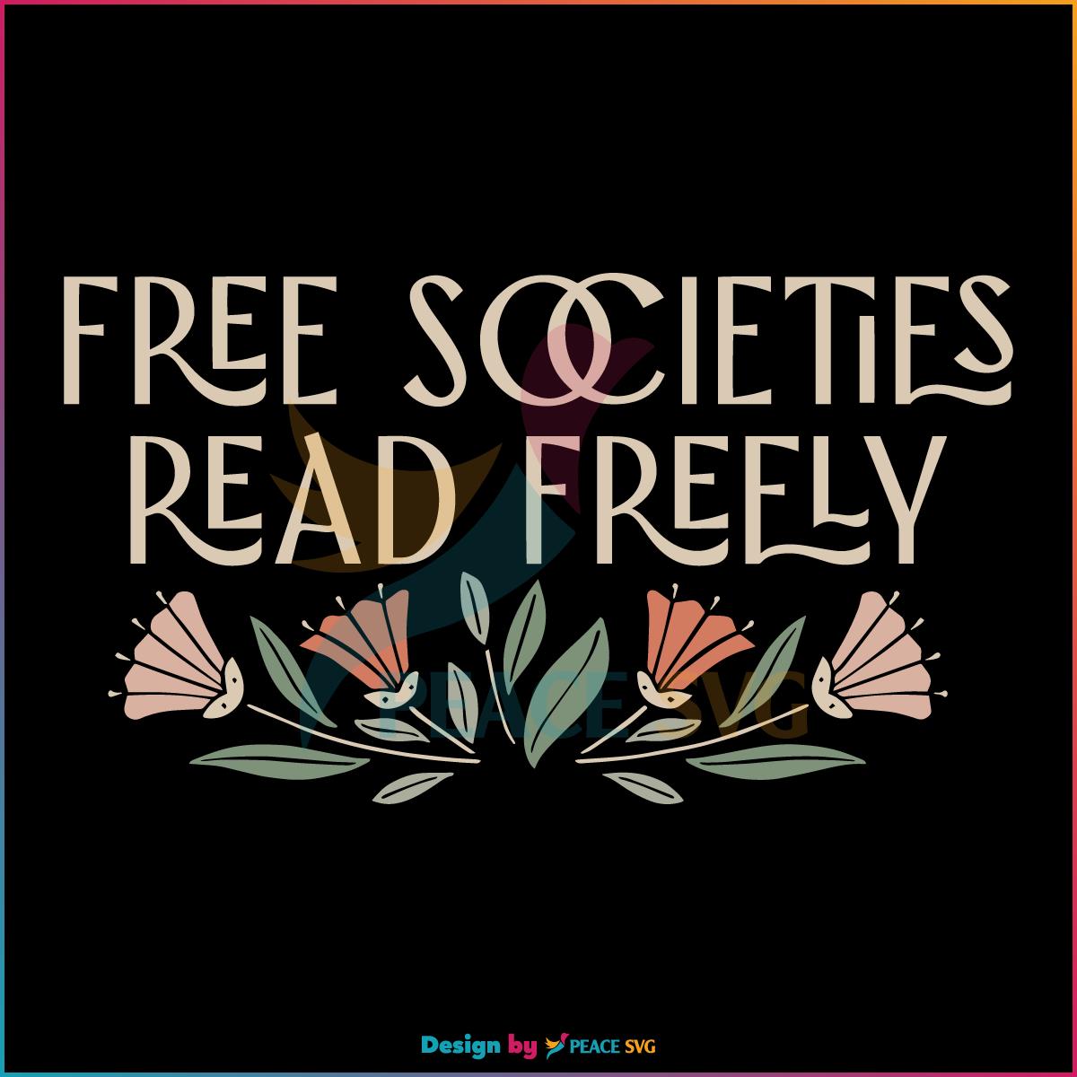 Banned Books Free Societies Read Freely SVG