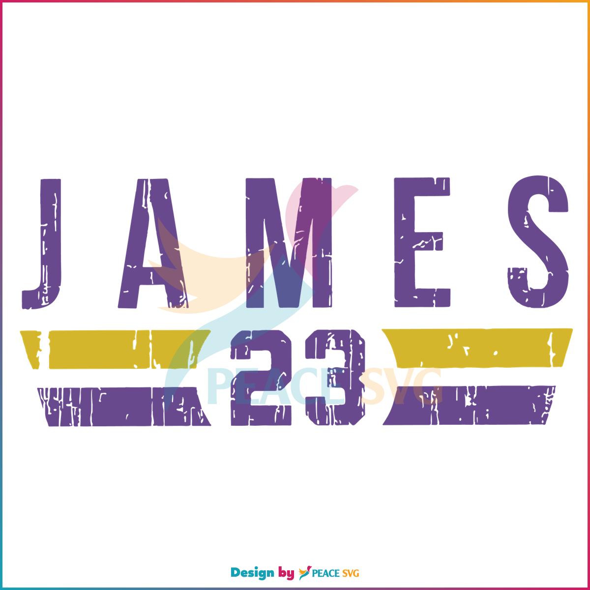 LeBron James 23 Los Angeles Lakers NBA 2023 SVG