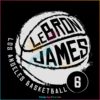 LeBron James Los Angeles Basketball SVG