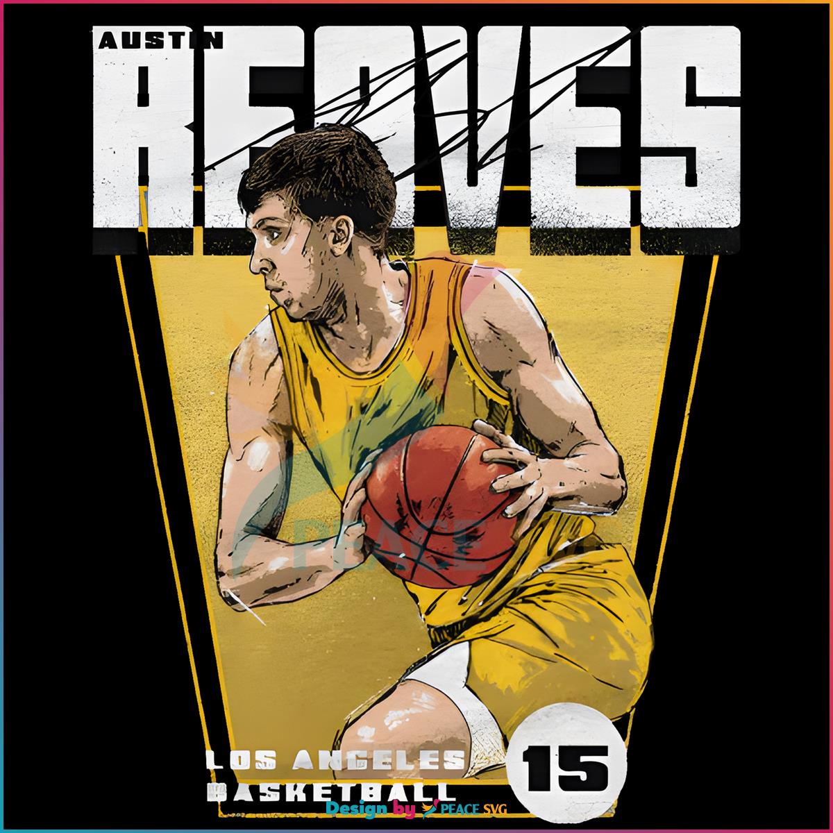 Austin Reaves Los Angeles Lakers Basketball Player Svg