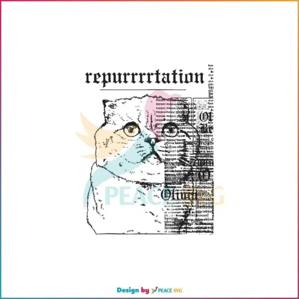 Reputation Cat Taylor Swift Eras Tour Best SVG Cutting Digital Files