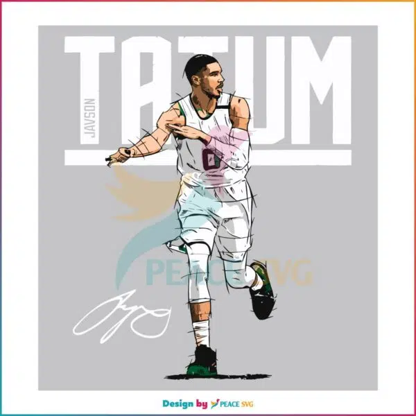 Jayson Tatum Fans Svg Basketball Player Svg