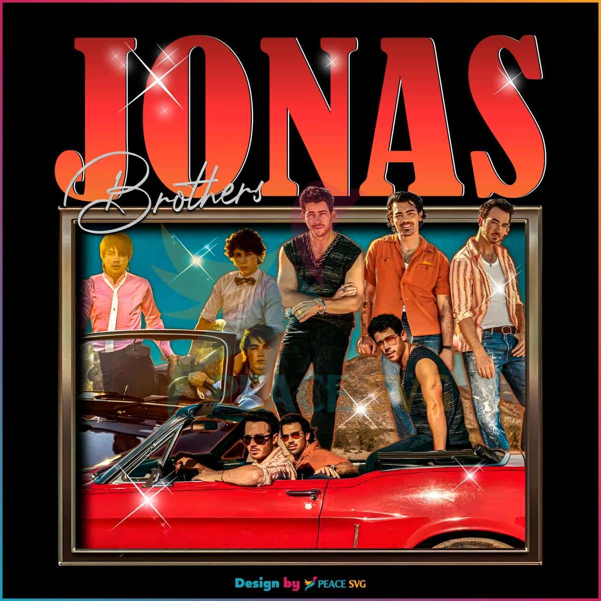 Jonas Brothers Band Joe Jonas Png Silhouette Sublimation Files PeaceSVG