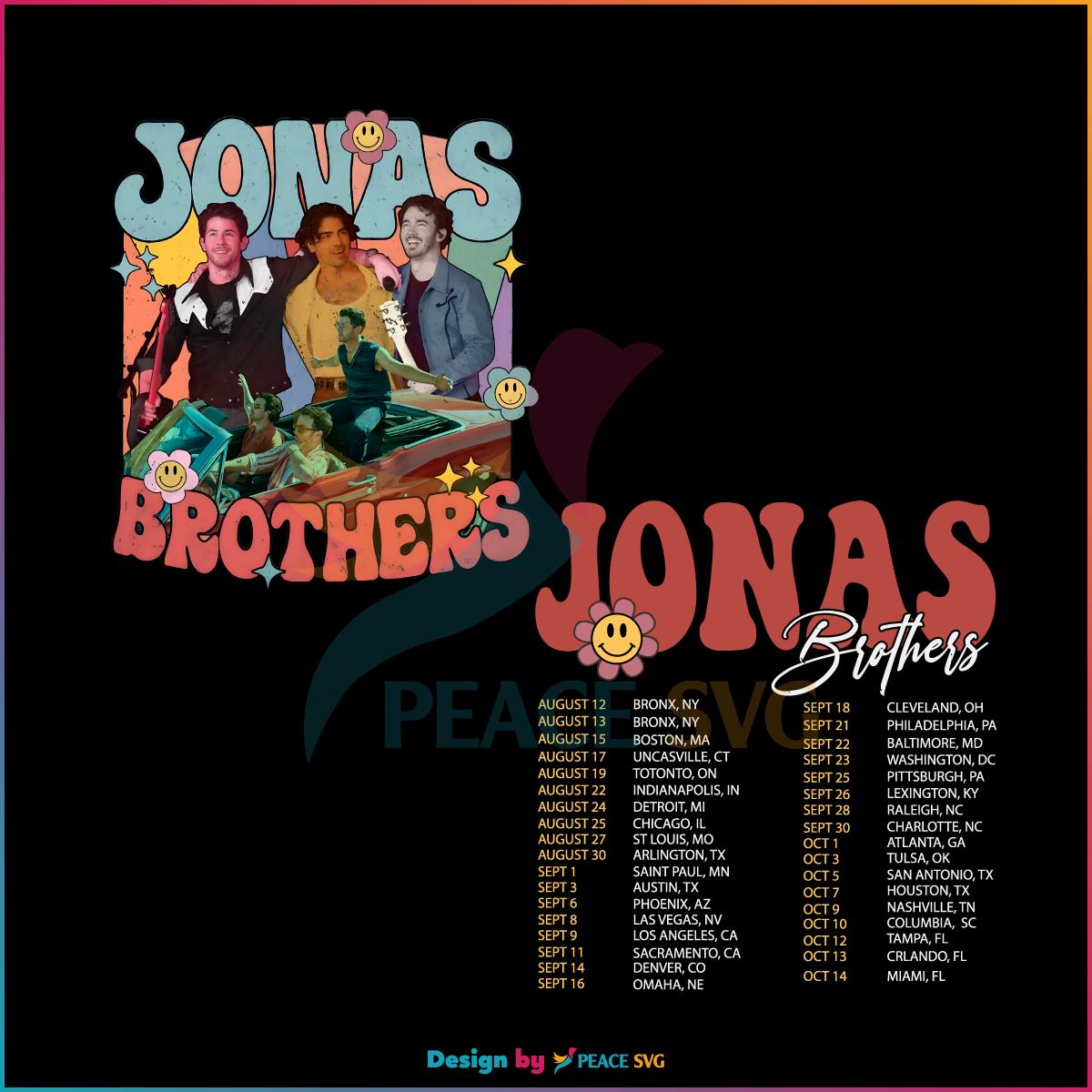 Retro Jonas Brothers World Tour PNG