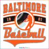 Baltimore Oriole EST 1901 Svg