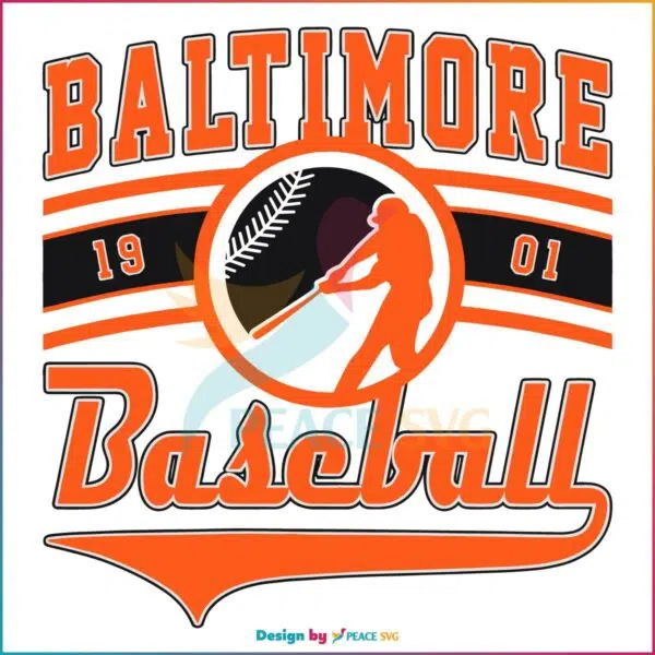 Baltimore Oriole EST 1901 Svg