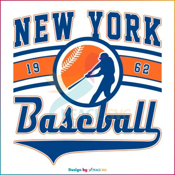 New York Baseball Game Day Best SVG