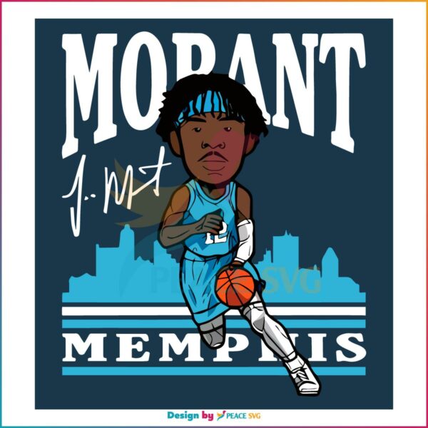 Ja Morant Memphis Grizzlies Team SVG
