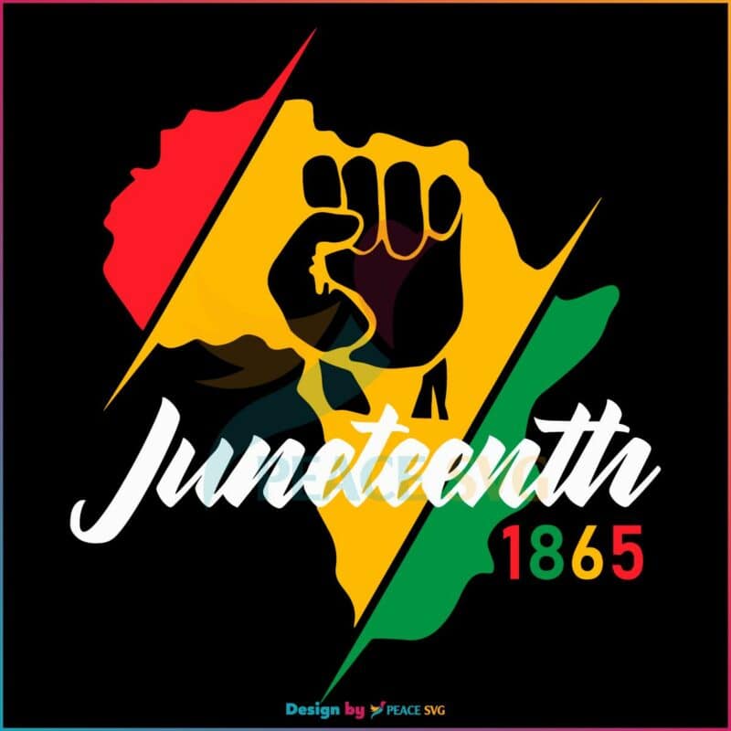 Juneteenth Afro Freeish Svg